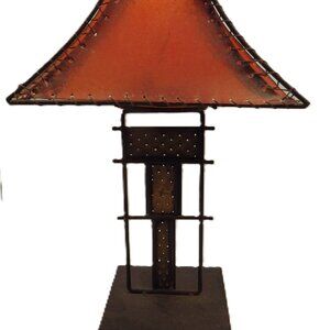 Craftsman/ Artisan Style Candle Lamp/ Metal